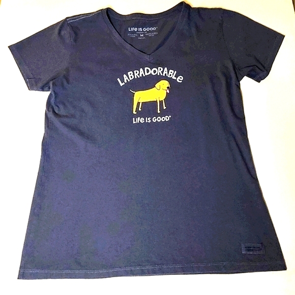 Life is Good "Labradorable"  Crusher Tee Women's Medium - Picture 7 of 9
